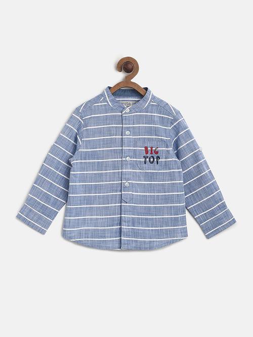 kids striped casual shirt - 21188061 - Very Small Image - 1