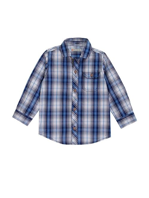 kids checkered cotton blend shirt - 21188062 - Very Small Image - 1
