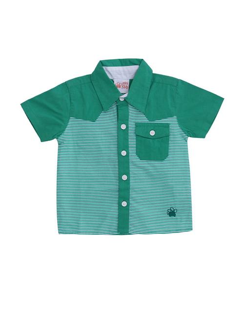 kids color block casual shirt - 21188085 - Very Small Image - 1