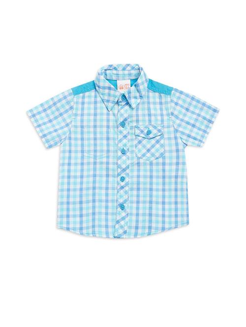 kids checkered cotton blend shirt - 21188092 - Very Small Image - 1