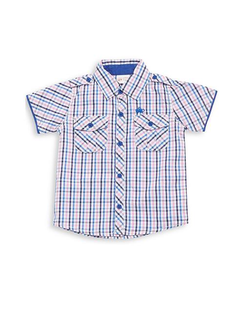 kids checkered cotton blend shirt - 21188097 - Very Small Image - 1