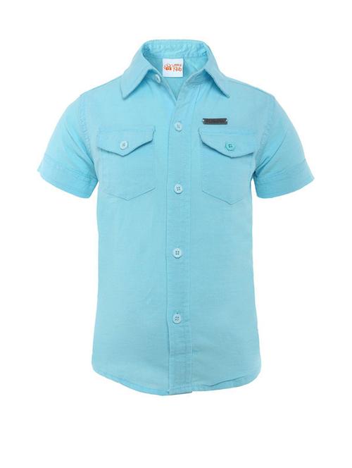 kids solid casual shirt - 21188112 - Very Small Image - 1