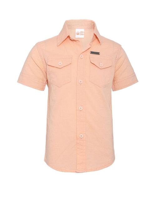 kids solid casual shirt - 21188113 - Very Small Image - 1