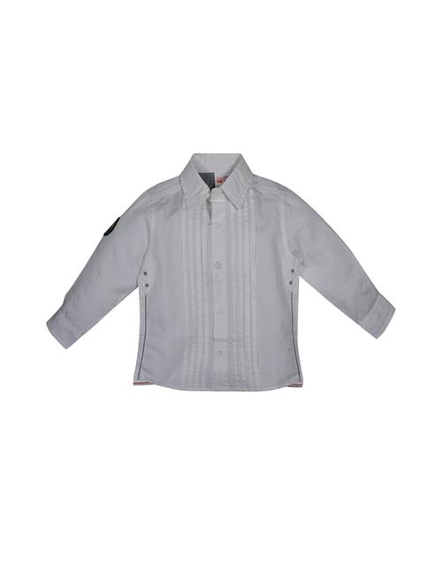 white cotton blend shirt - 21188149 - Very Small Image - 1