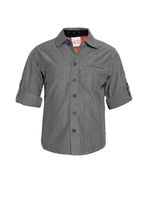 grey cotton blend shirt - 21188171 - Very Small Image - 1
