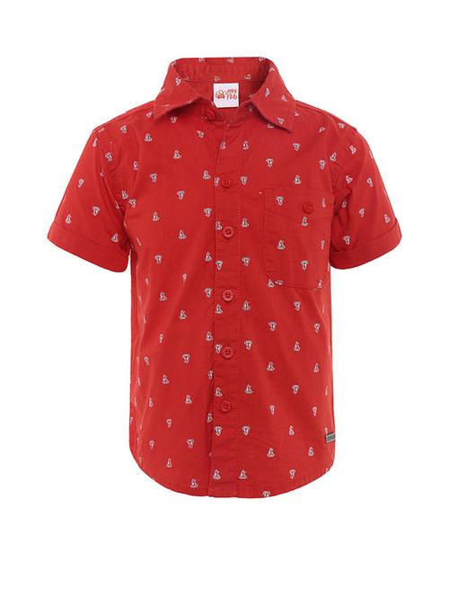 kids printed cotton shirt - 21188175 - Very Small Image - 1