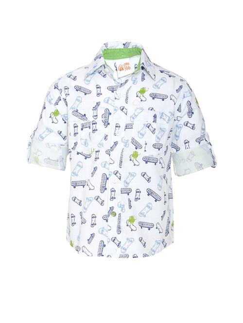 kids printed cotton shirt - 21188182 - Very Small Image - 1
