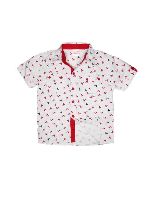 kids printed cotton blend shirt - 21188194 - Very Small Image - 1