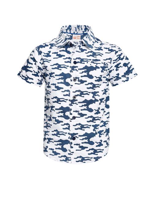 kids printed cotton blend shirt - 21188202 - Very Small Image - 1