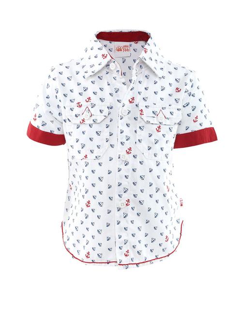 boys printed cotton blend shirt - 21188216 - Very Small Image - 1