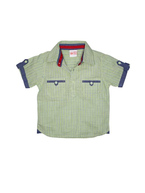 kids check printed casual shirt - 21188255 - Very Small Image - 1