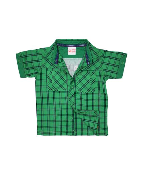 kids checkered cotton blend shirt - 21188271 - Very Small Image - 1