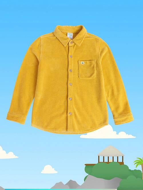 yellow cotton blend shirt - 21188293 - Very Small Image - 1