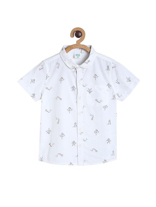 kids printed cotton blend shirt - 21188312 - Very Small Image - 1