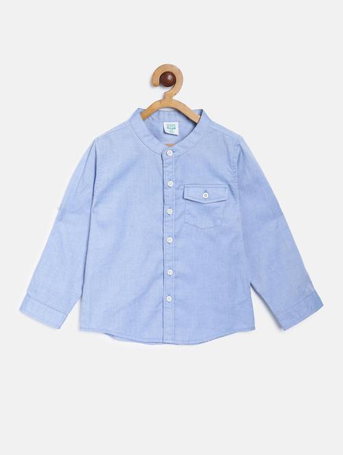 light blue cotton shirt - 21188330 - Very Small Image - 1
