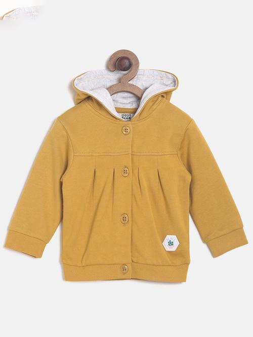 mustard cotton front print sweatshirt - 21188438 - Very Small Image - 1