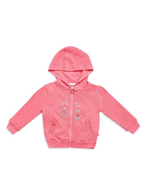 pink cotton front print sweatshirt - 21188442 - Very Small Image - 1