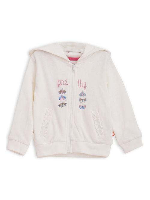 off white cotton front print sweatshirt - 21188462 - Very Small Image - 1