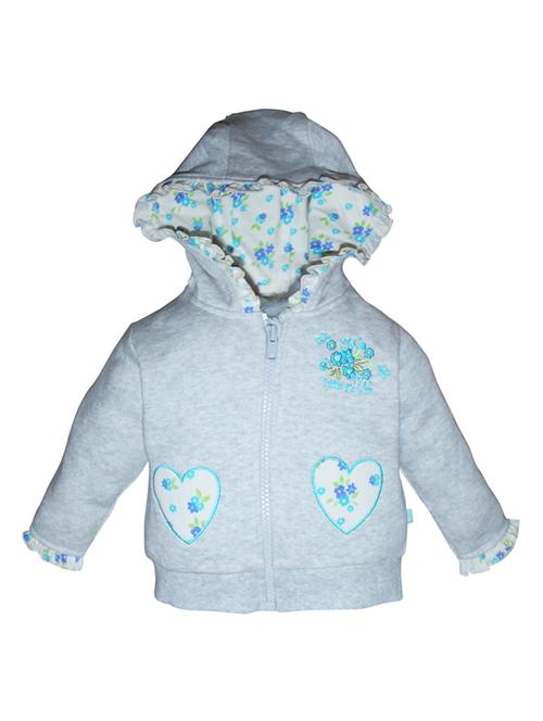 grey cotton front print sweatshirt - 21188477 - Very Small Image - 1