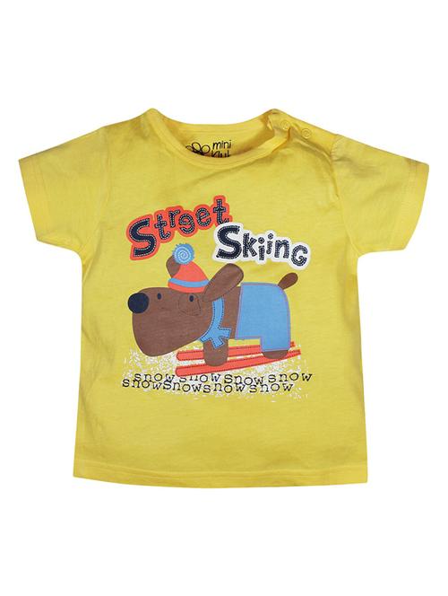 yellow cotton blend tshirt - 21188557 - Very Small Image - 1