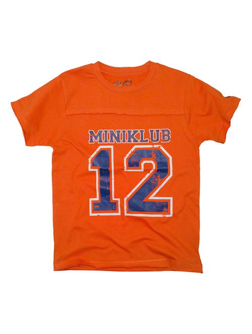 orange cotton blend tshirt - 21188600 - Very Small Image - 1