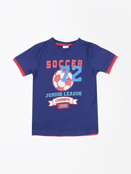 kids round neck printed t-shirt - 21188629 - Very Small Image - 1