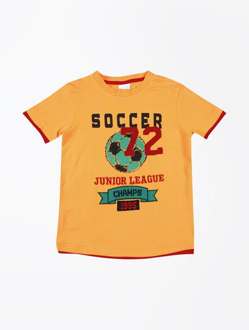 yellow cotton blend tshirt - 21188630 - Very Small Image - 1