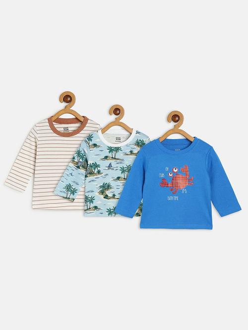 pack of 3 multi colored t-shirt - 21188659 - Very Small Image - 1