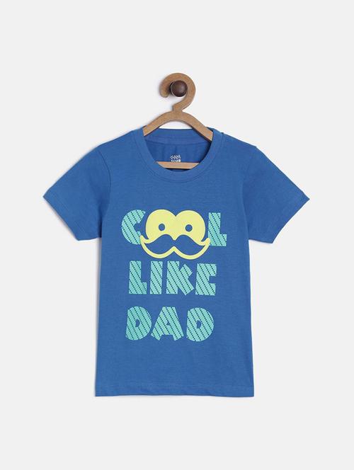 kids round neck typographic printed t-shirt - 21188930 - Very Small Image - 1