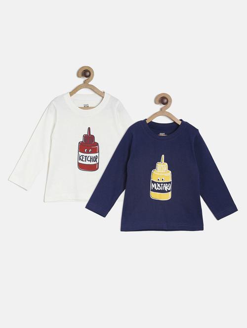 kids round neck combos t-shirts - 21189032 - Very Small Image - 1