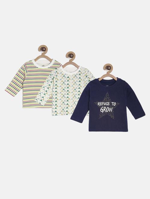 kids round neck combos t-shirts - 21189052 - Very Small Image - 1