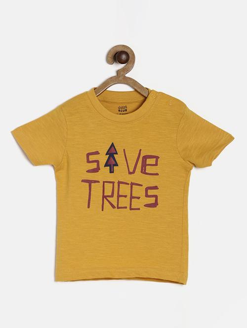 kids round neck typographic printed t-shirt - 21189218 - Very Small Image - 1