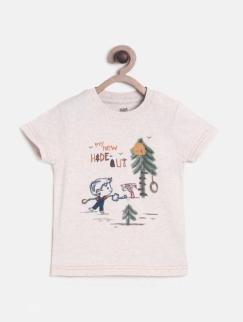 kids round neck printed t-shirt - 21189224 - Very Small Image - 1