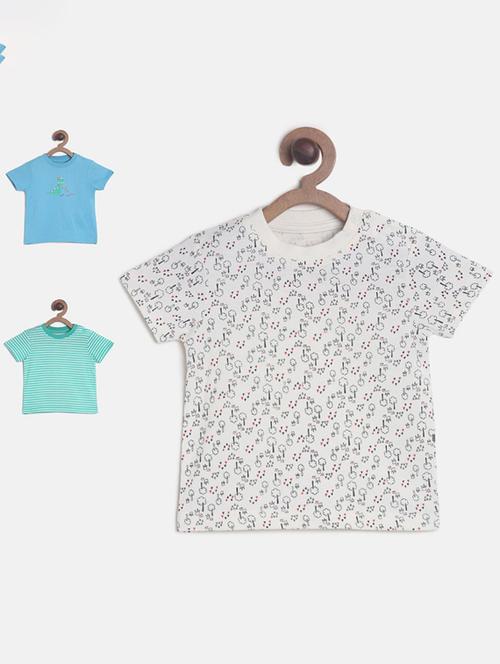 kids round neck combos t-shirts - 21189234 - Very Small Image - 1