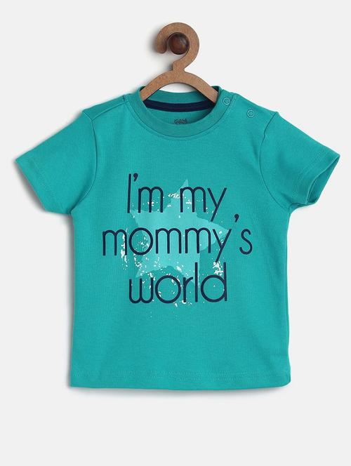 kids round neck typographic printed t-shirt - 21189268 - Very Small Image - 1