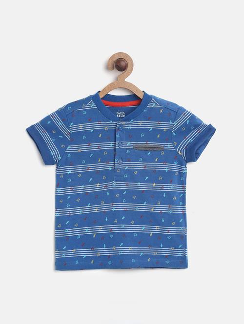 kids henley neck printed t-shirt - 21189278 - Very Small Image - 1