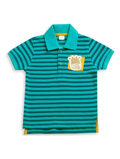 kids polo neck printed t-shirt - 21189340 - Very Small Image - 1