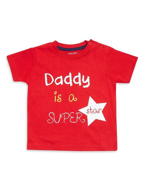 kids round neck typographic printed t-shirt - 21189366 - Very Small Image - 1
