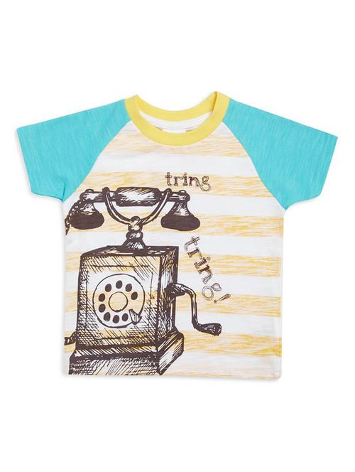 yellow cotton blend tshirt - 21189414 - Very Small Image - 1
