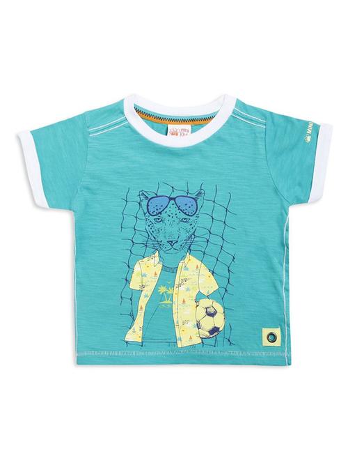 boy's round neck printed t-shirt - 21189436 - Very Small Image - 1