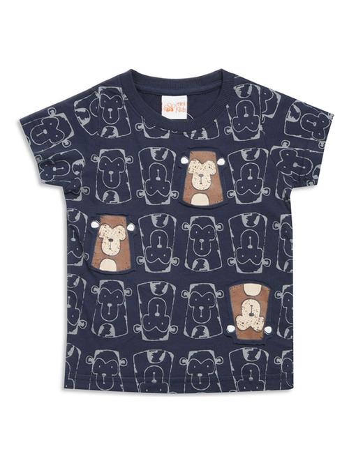 kids round neck printed t-shirt - 21189440 - Very Small Image - 1