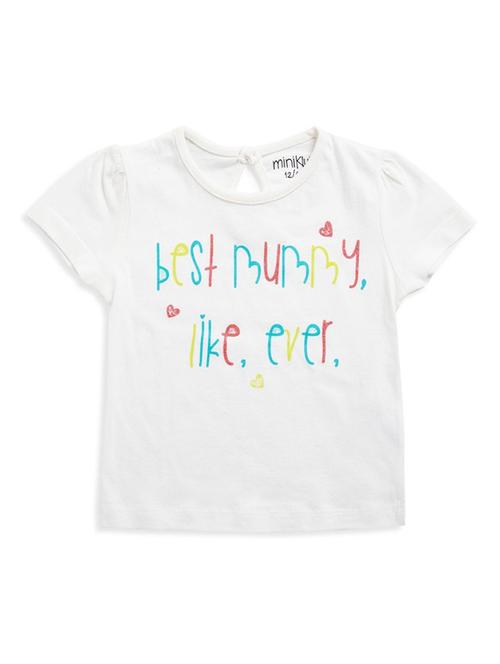 kids round neck typographic printed t-shirt - 21189526 - Very Small Image - 1