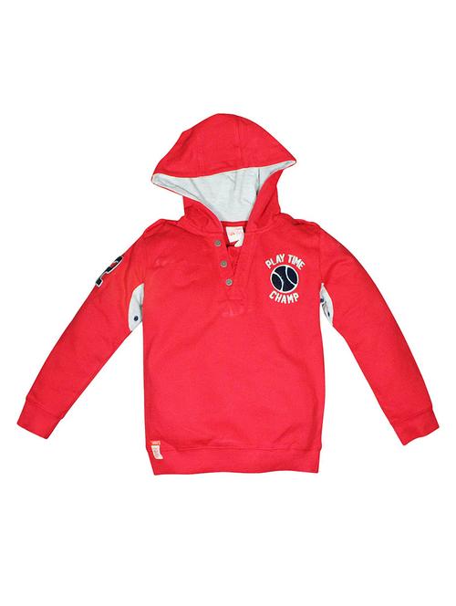 boy's hooded neck printed t-shirt - 21189597 - Very Small Image - 1