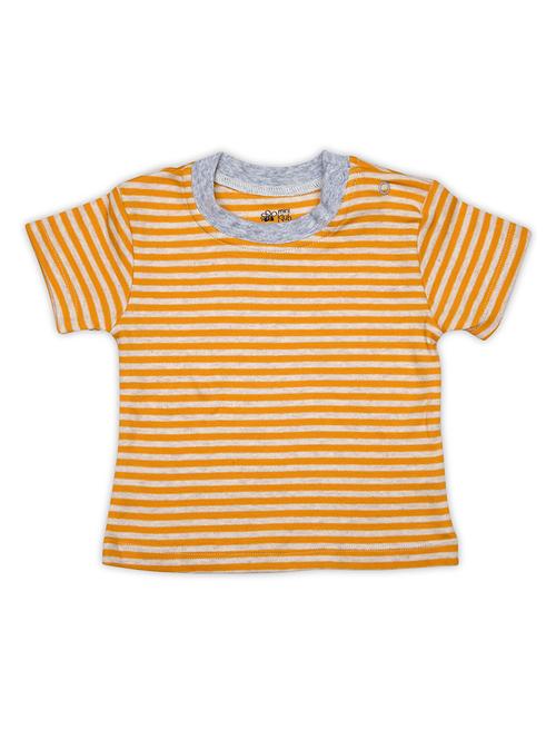 kids round neck stripes printed t-shirt - 21189627 - Very Small Image - 1
