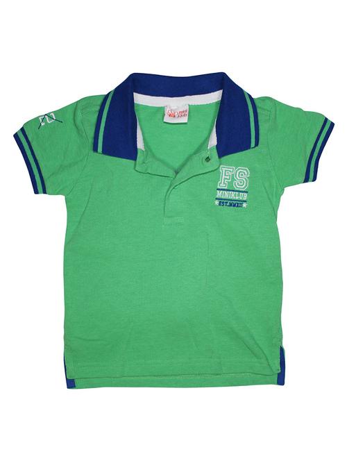 kids polo neck solids t-shirt - 21189650 - Very Small Image - 1