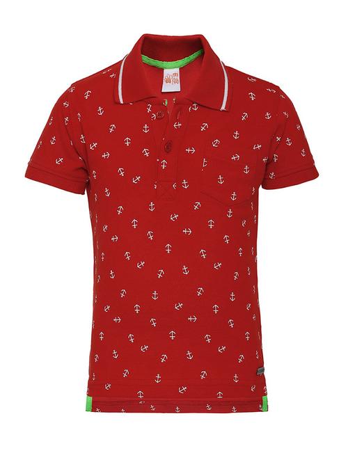 kids polo neck printed t-shirt - 21189679 - Very Small Image - 1