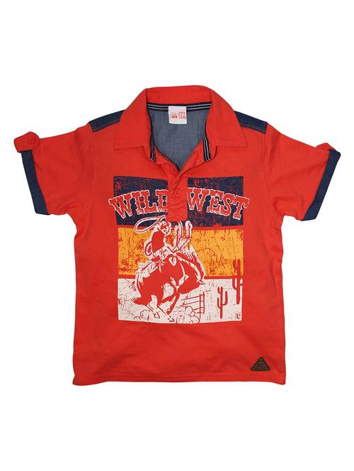 red cotton blend tshirt - 21189699 - Very Small Image - 1
