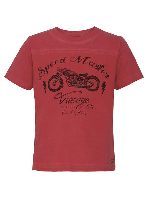 kids front print cotton blend t-shirt - 21189721 - Very Small Image - 1