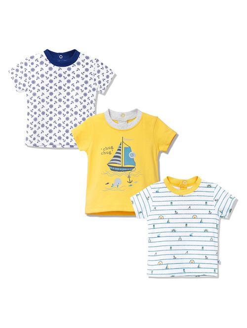 yellow cotton blend tshirt - 21189739 - Very Small Image - 1