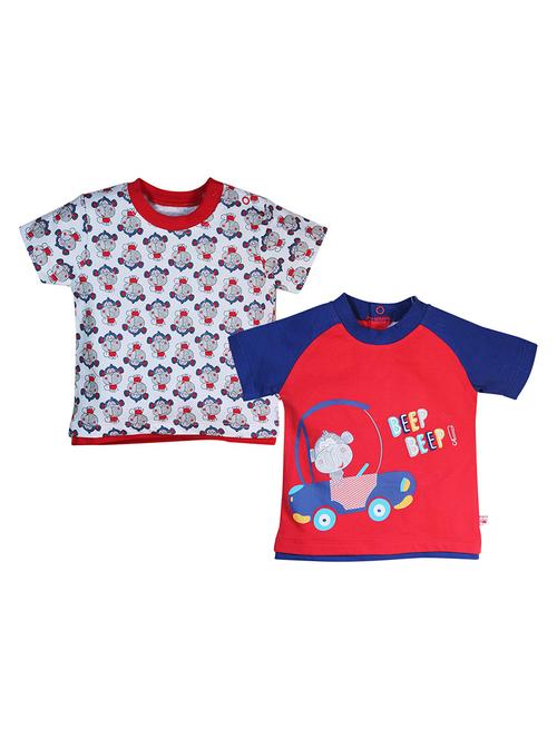 red cotton blend tshirt - 21189748 - Very Small Image - 1